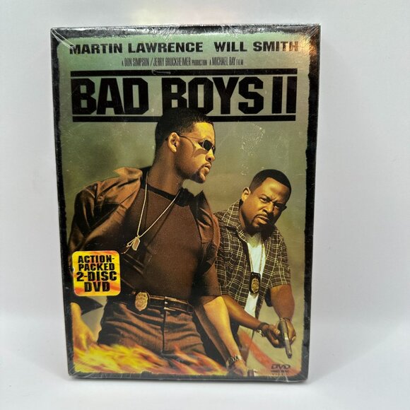Bad Boys II DVD Action 2 Disc Set R Rating Martin Lawrence Will Smith Sony - Picture 2 of 3